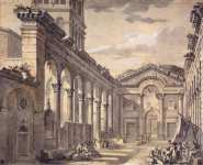 Clerisseau Charles-Louis Interior of Emperor Diocletian s Palace in Split 01 - Hermitage